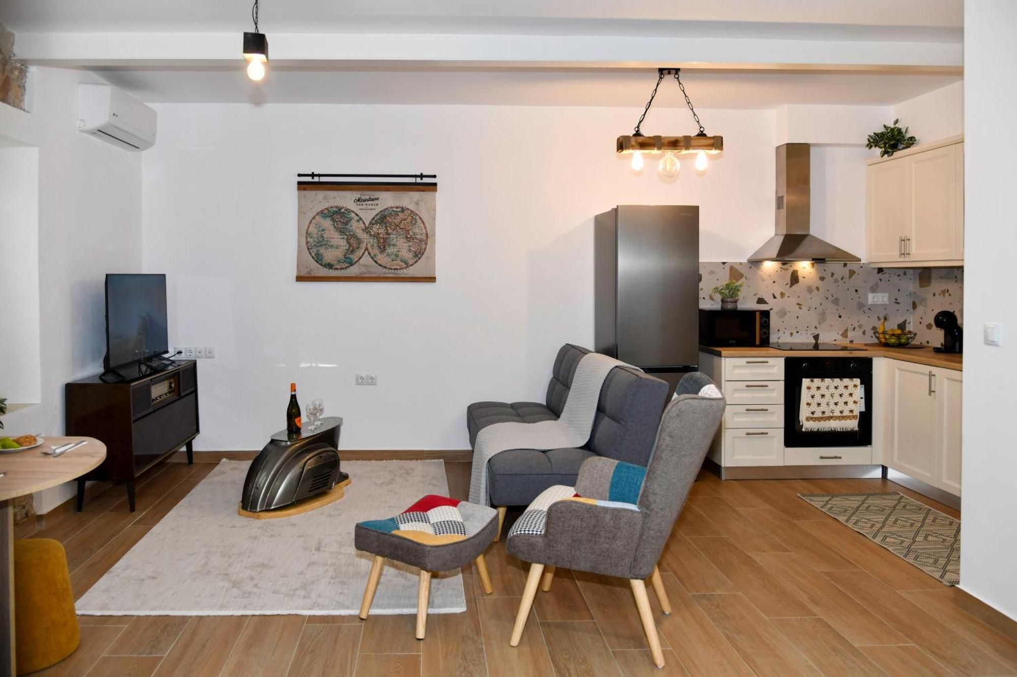 Captain Theo'S Modern Apartment Maria Lefkimmi  Esterno foto